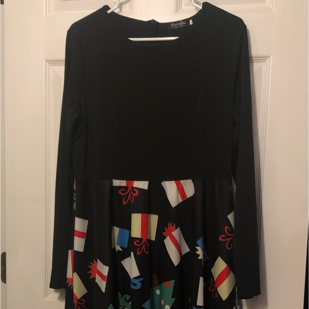 “Christmas Presents” Long Sleeve Dress